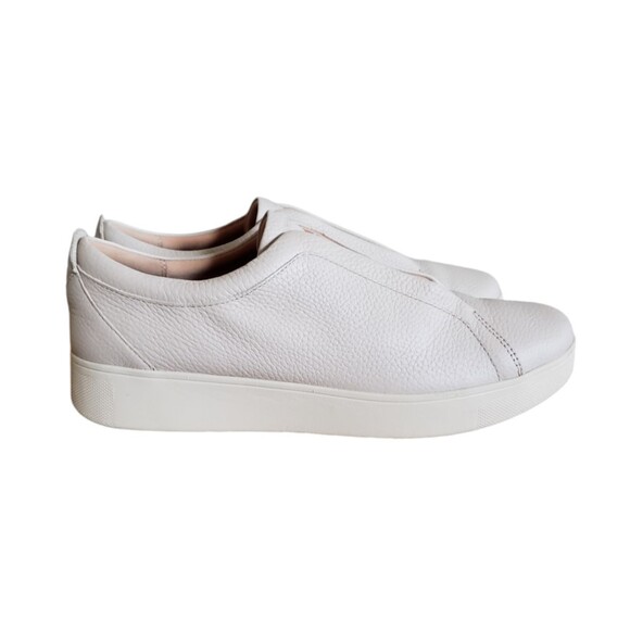 Fitflop Rally Shoes Women Sz 10 Beige Leather Slip On Athletic Walking Sneakers main image 6